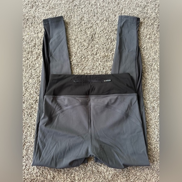 Women’s Lululemon Smooth Stride Tight Legging Blue Tied/Black Size 6 - Picture 10 of 15